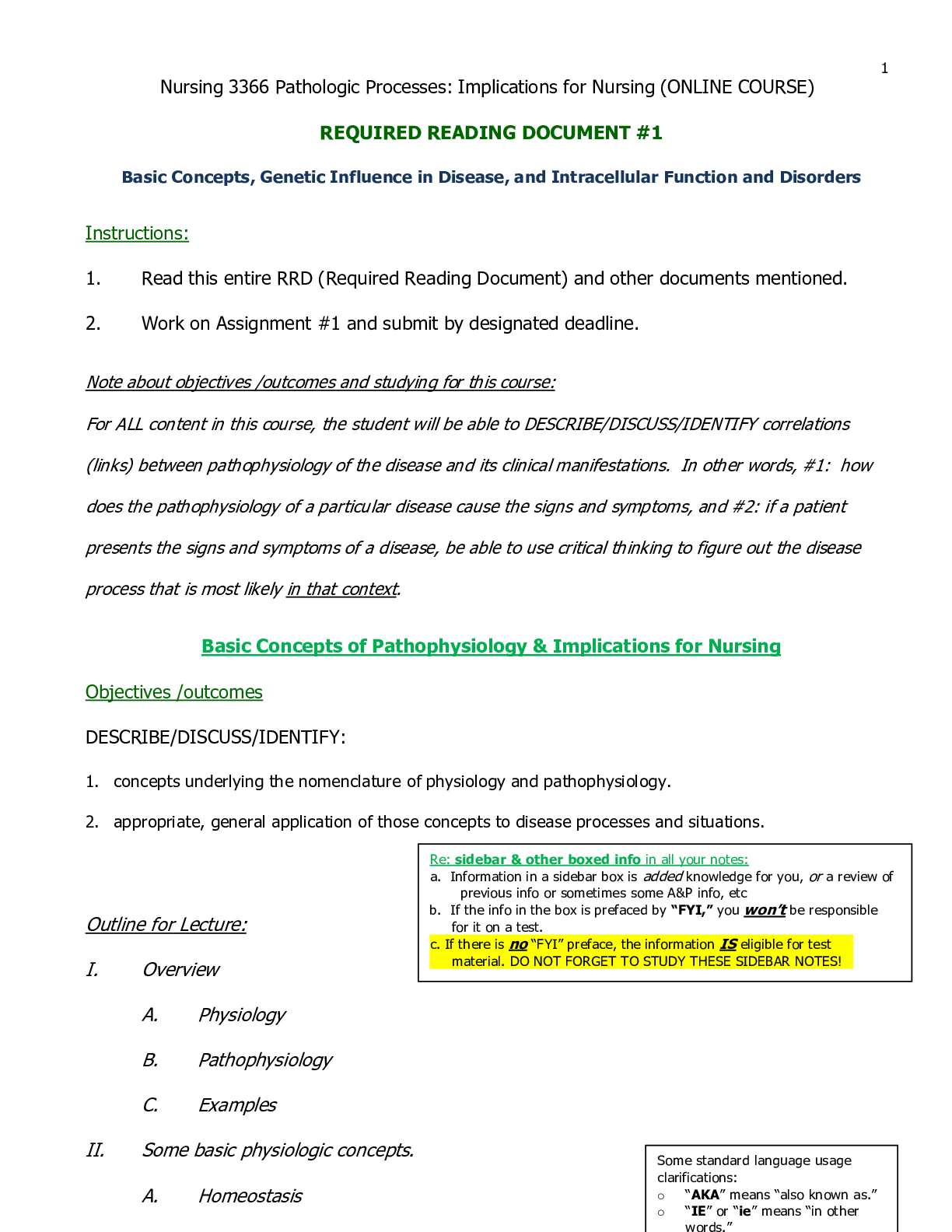 Preview of NURS 3366 Nursing 3366 Pathologic Processes: Implications for Nursing (Latest 2021) 100% C